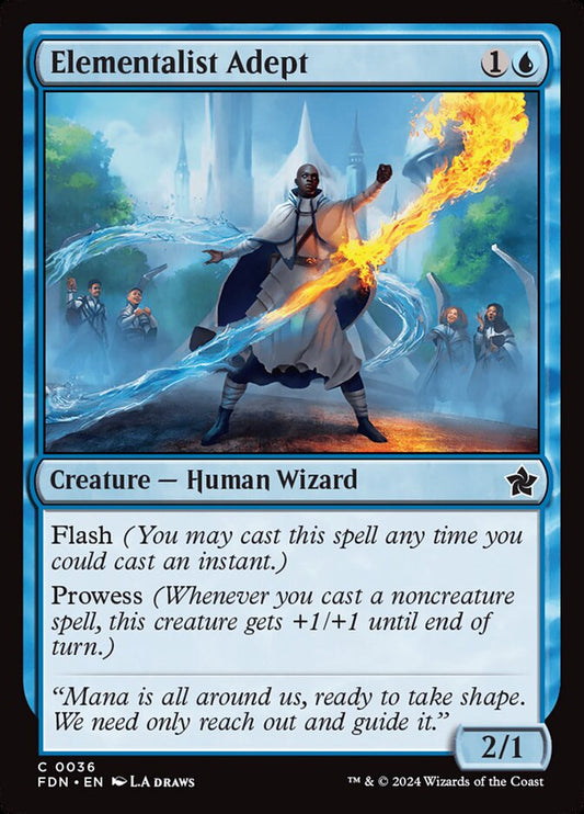 MTG Card Title: Elementalist Adept FDN/36