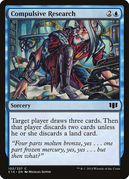 MTG Card Title: Compulsive Research C14/102