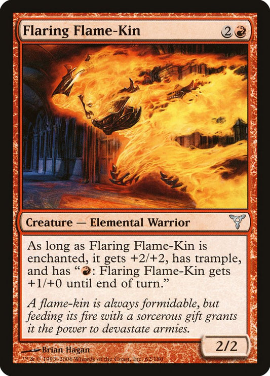 MTG Card Title: Flaring Flame-Kin DIS/62