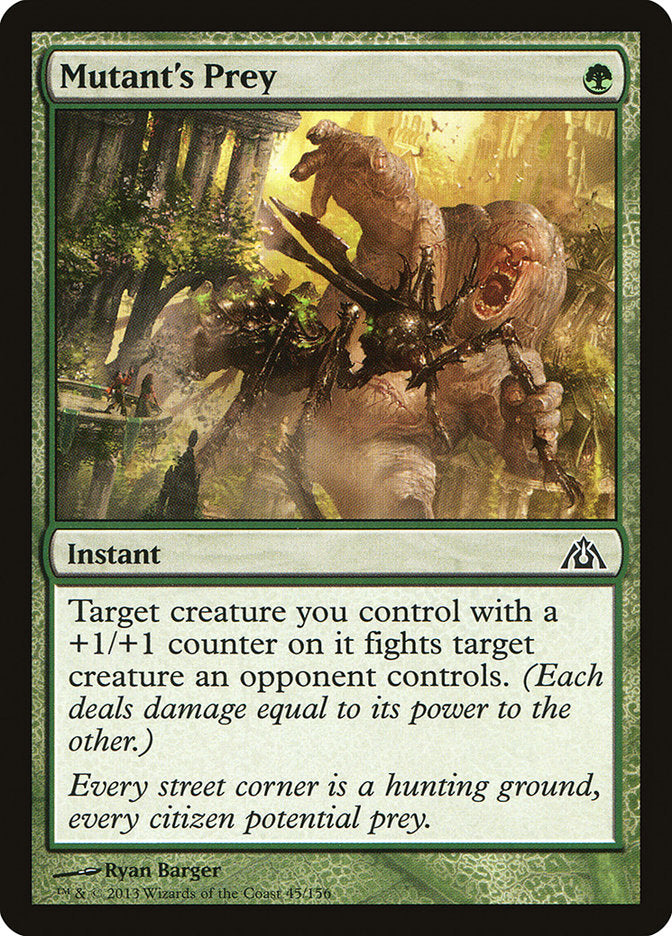 MTG Card Title: Mutant's Prey DGM/45