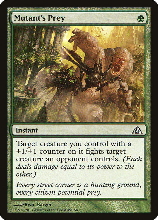 MTG Card Title: Mutant's Prey DGM/45