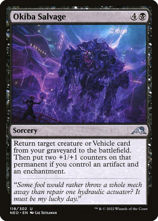 MTG Card Title: Okiba Salvage NEO/118