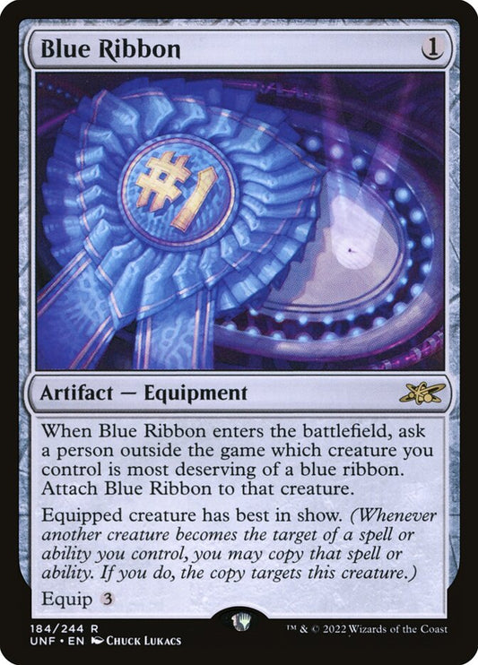 MTG Card Title: Blue Ribbon UNF/184