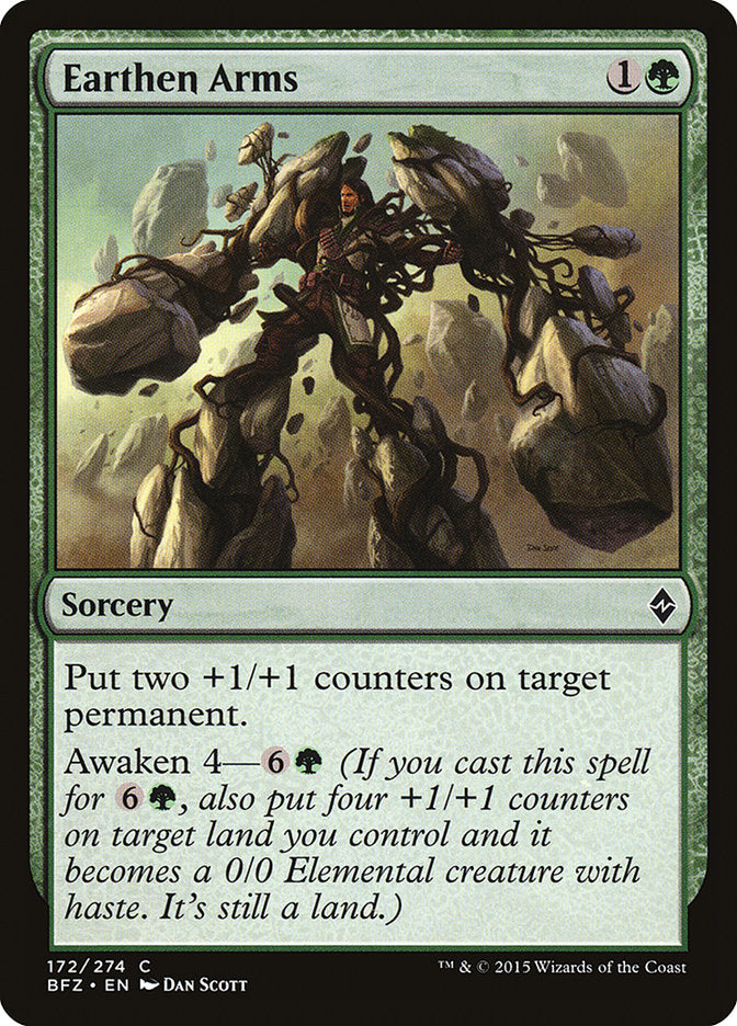 MTG Card Title: Earthen Arms BFZ/172