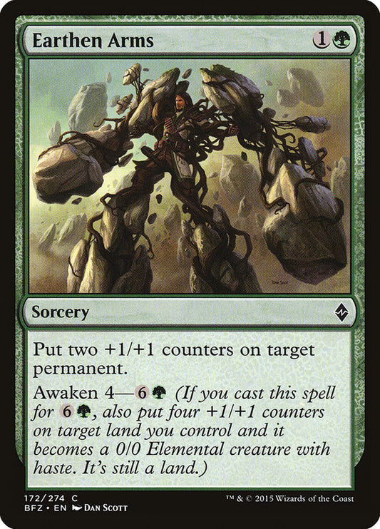 MTG Card Title: Earthen Arms BFZ/172