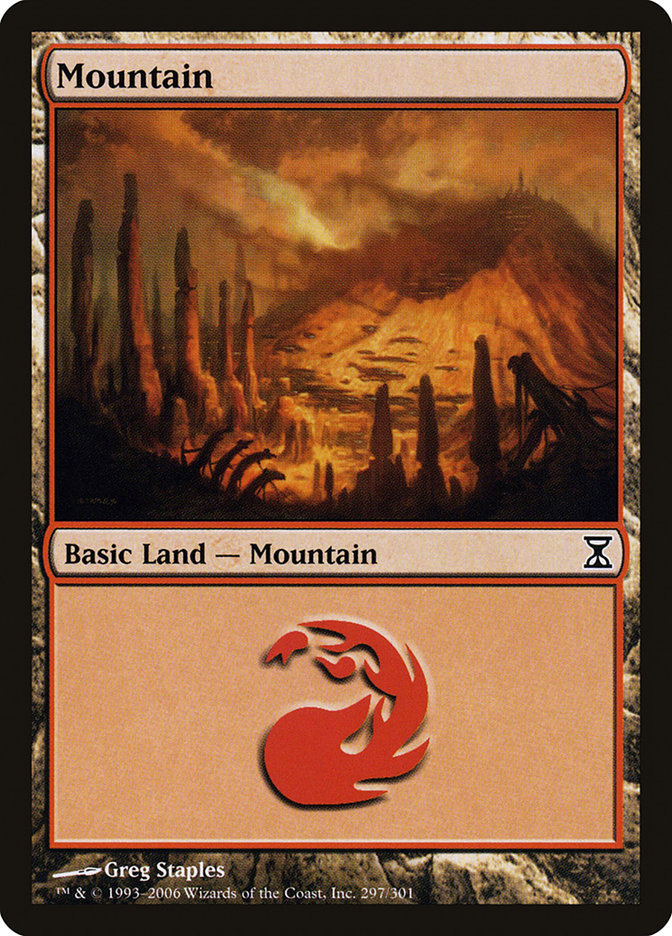 MTG Card Title: Mountain TSP/297