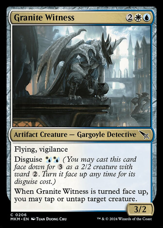 MTG Card Title: Granite Witness MKM/206