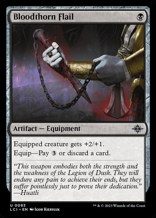 MTG Card Title: Bloodthorn Flail LCI/93
