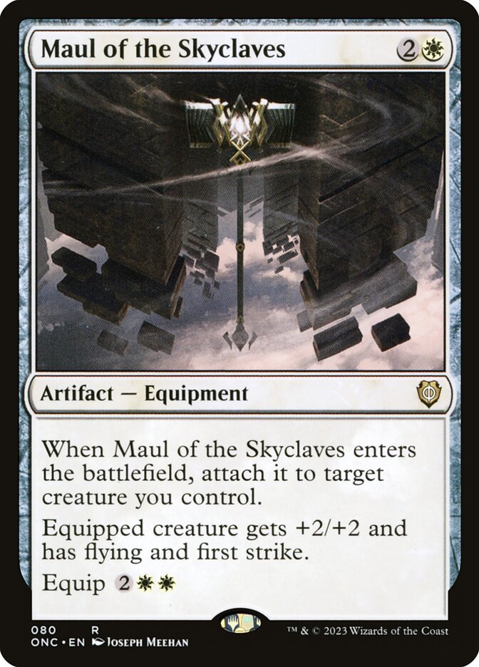 MTG Card Title: Maul of the Skyclaves ONC/80