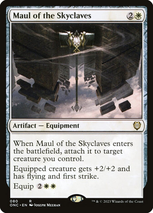 MTG Card Title: Maul of the Skyclaves ONC/80