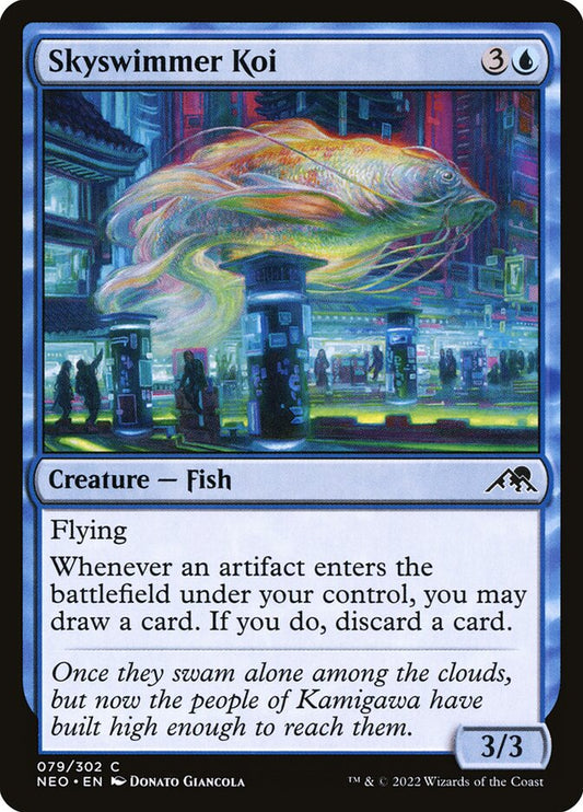 MTG Card Title: Skyswimmer Koi NEO/79