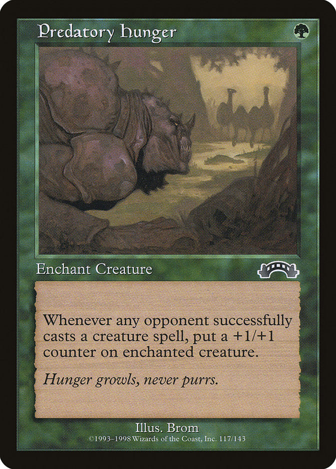 MTG Card Title: Predatory Hunger EXO/117