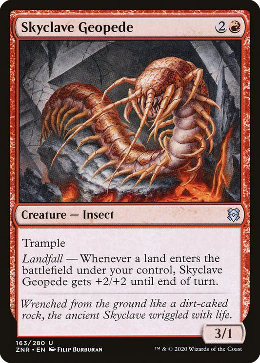MTG Card Title: Skyclave Geopede ZNR/163