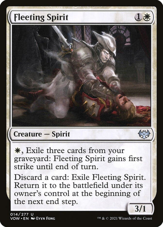 MTG Card Title: Fleeting Spirit VOW/14