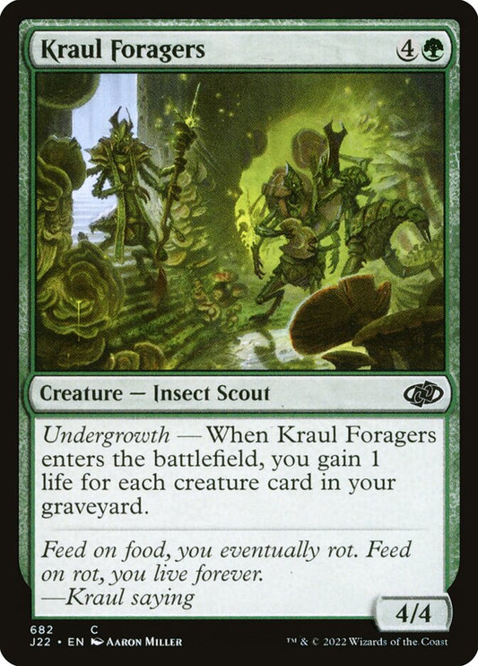 MTG Card Title: Kraul Foragers J22/682
