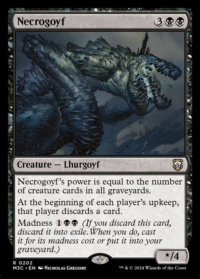 MTG Card Title: Necrogoyf M3C/202