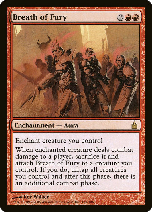 MTG Card Title: Breath of Fury RAV/116