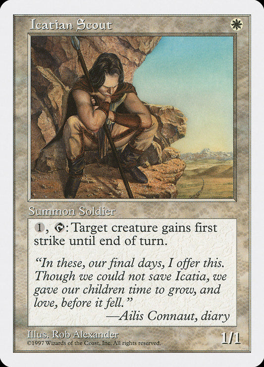 MTG Card Title: Icatian Scout 5ED/37