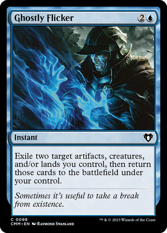MTG Card Title: Ghostly Flicker CMM/98