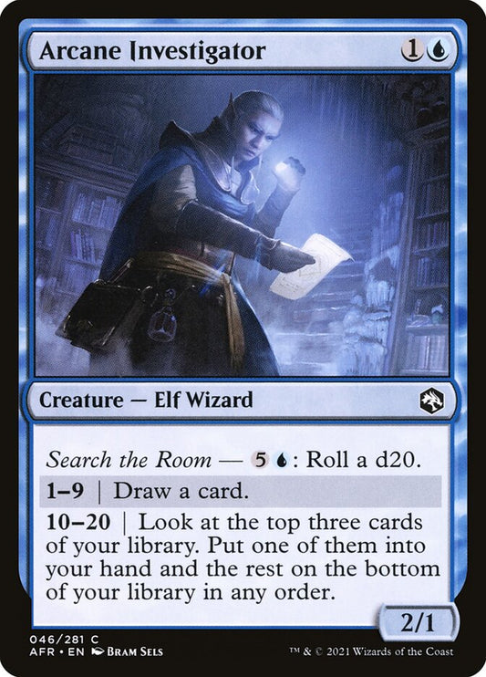 MTG Card Title: Arcane Investigator AFR/46