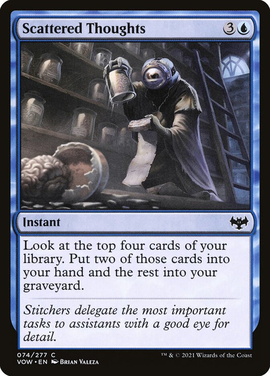 MTG Card Title: Scattered Thoughts VOW/74
