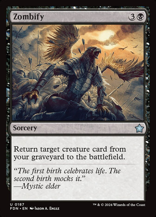 MTG Card Title: Zombify FDN/187