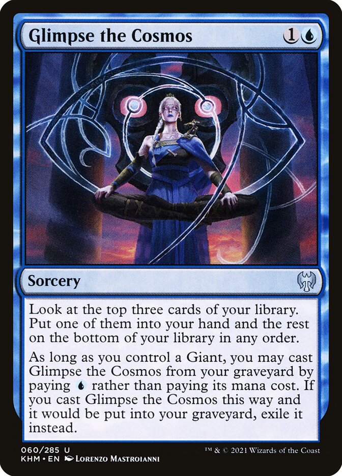 MTG Card Title: Glimpse the Cosmos KHM/60