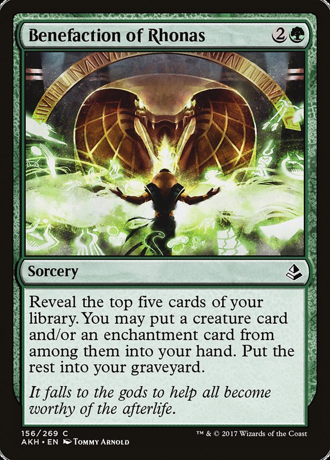 MTG Card Title: Benefaction of Rhonas AKH/156