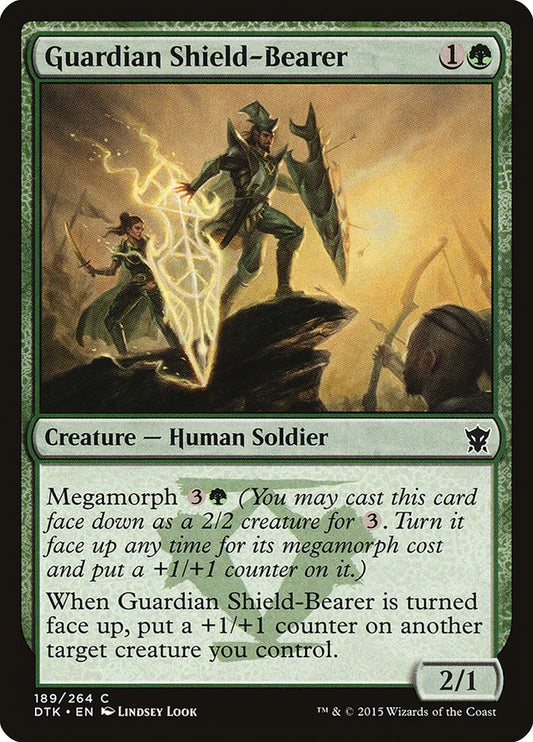 MTG Card Title: Guardian Shield-Bearer DTK/189