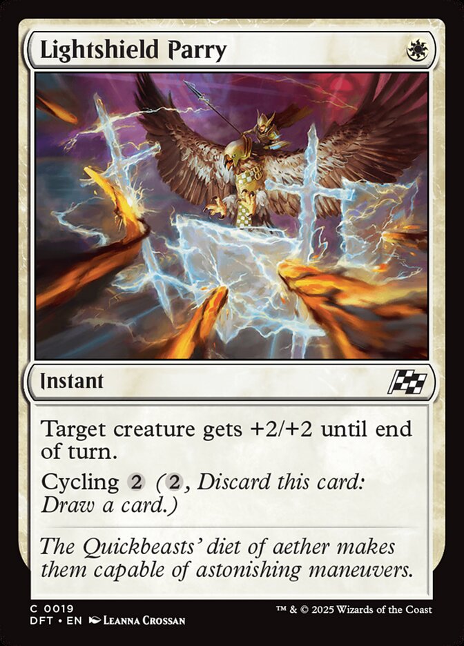 MTG Card Title: Lightshield Parry DFT/19