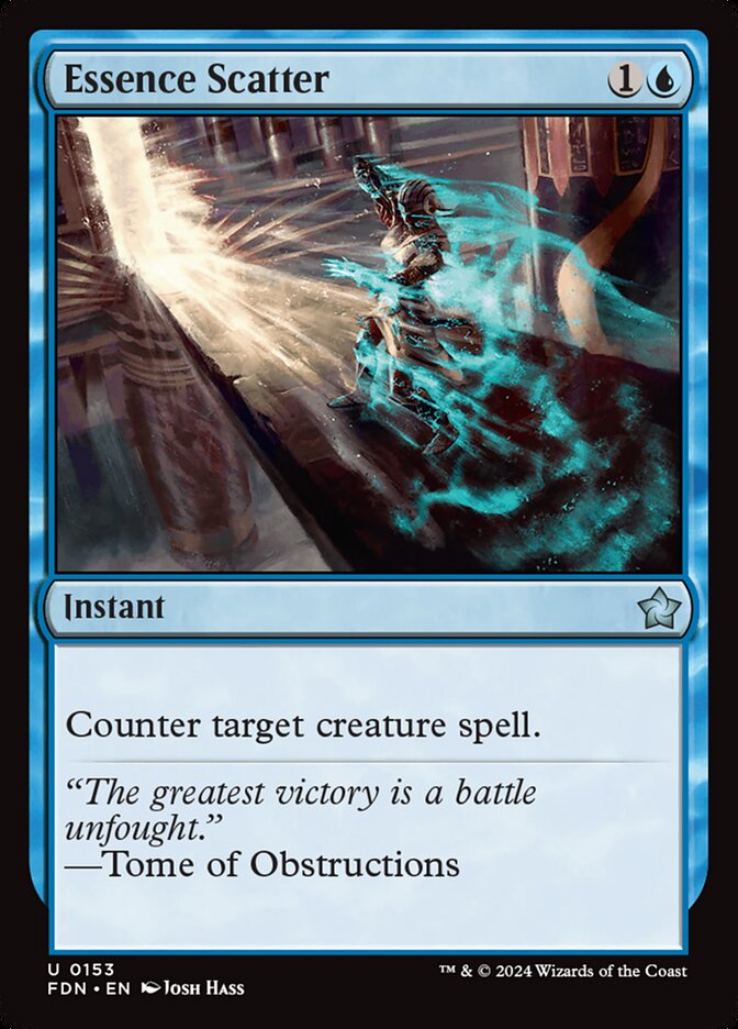 MTG Card Title: Essence Scatter FDN/153