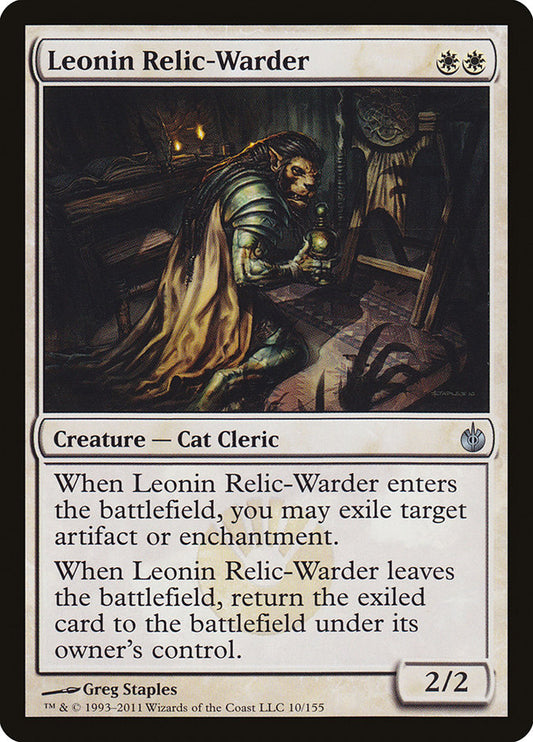 MTG Card Title: Leonin Relic-Warder MBS/10