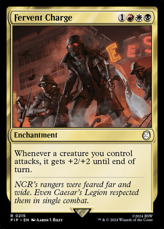 MTG Card Title: Fervent Charge PIP/215