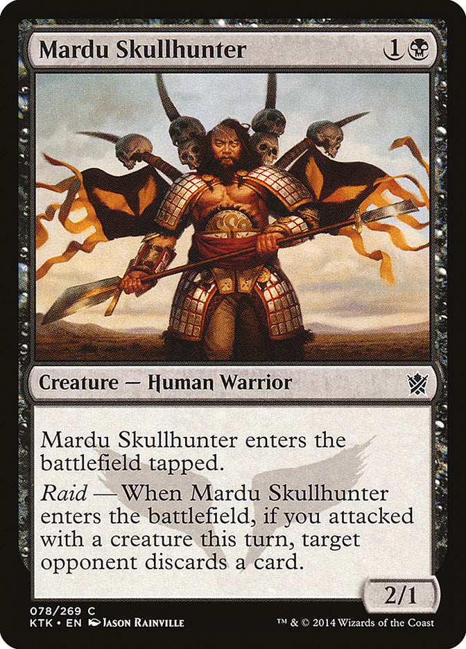 MTG Card Title: Mardu Skullhunter KTK/78