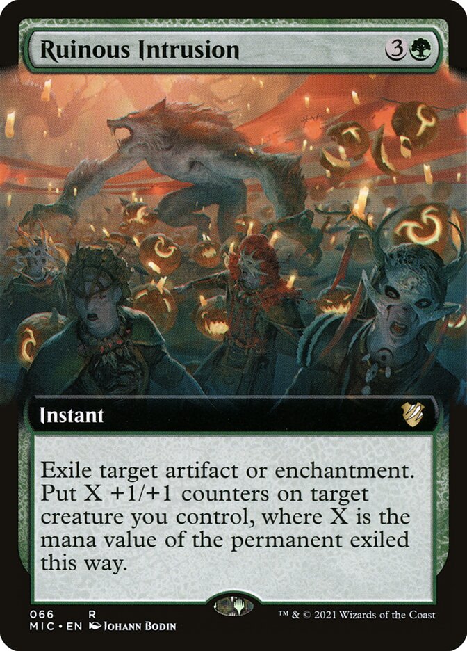 MTG Card Title: Ruinous Intrusion MIC/66