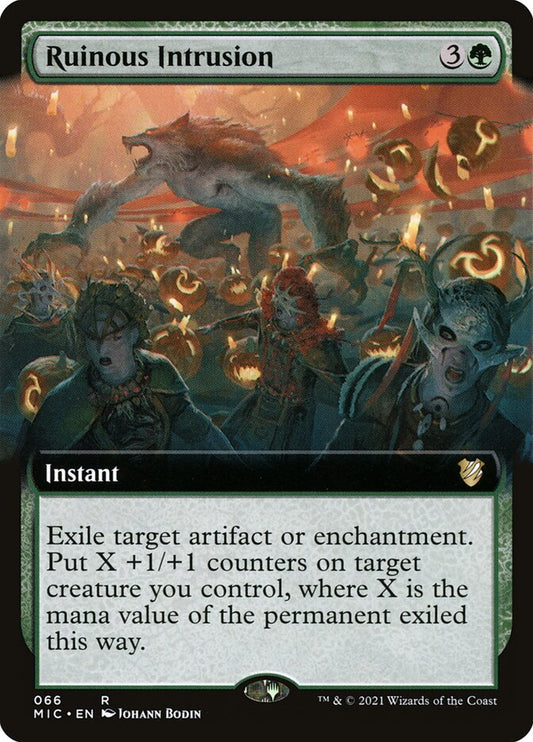MTG Card Title: Ruinous Intrusion MIC/66