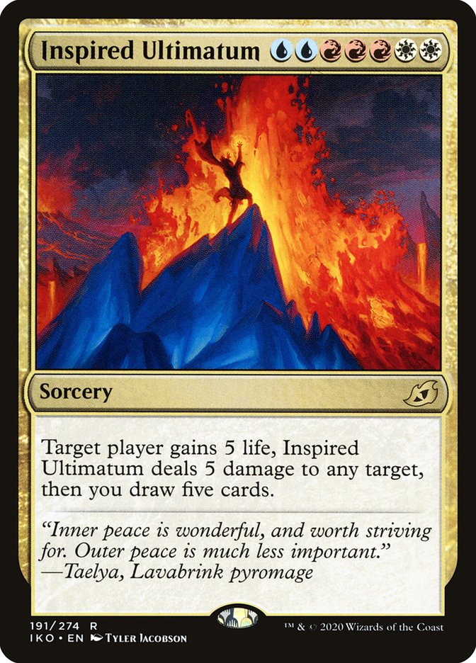 MTG Card Title: Inspired Ultimatum IKO/191