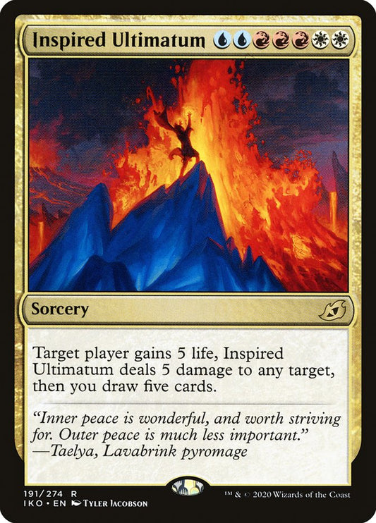 MTG Card Title: Inspired Ultimatum IKO/191