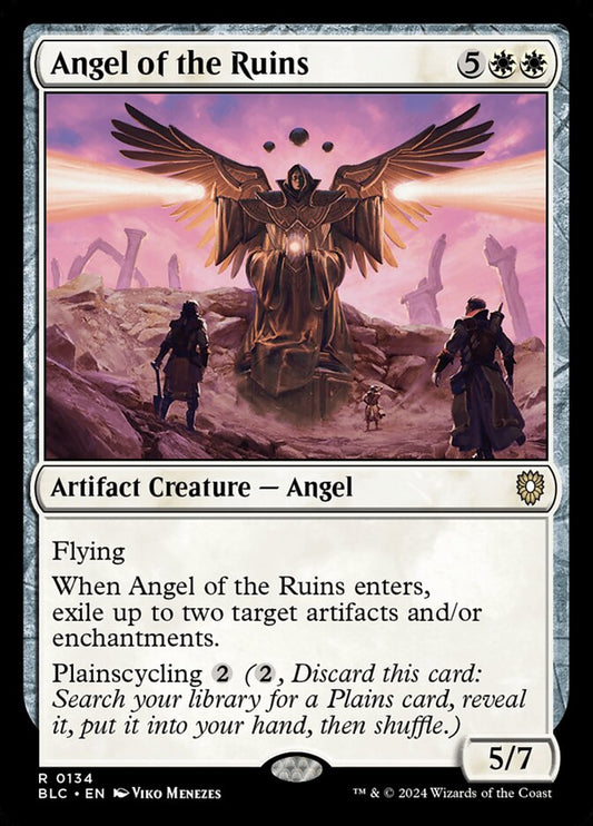 MTG Card Title: Angel of the Ruins BLC/134