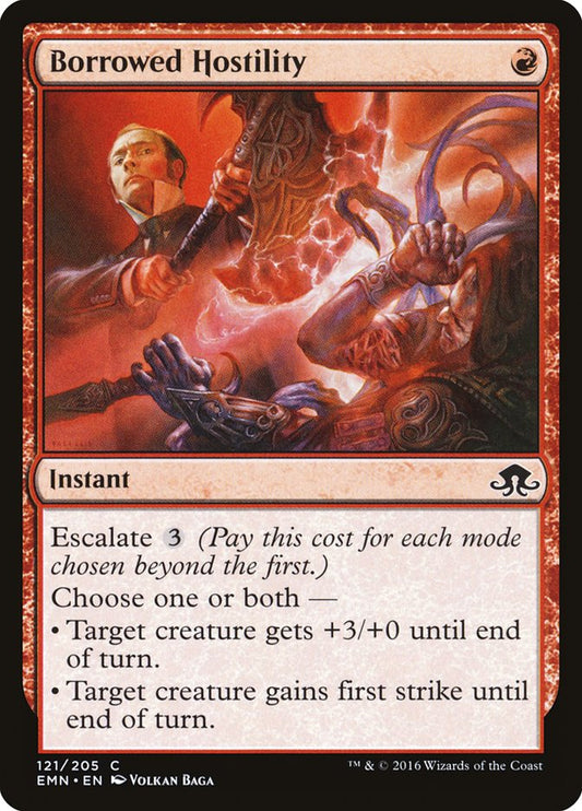MTG Card Title: Borrowed Hostility EMN/121