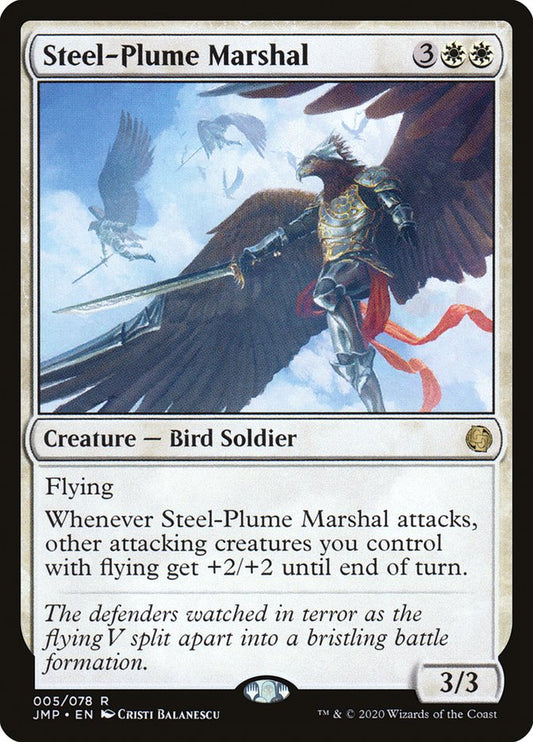 MTG Card Title: Steel-Plume Marshal JMP/5