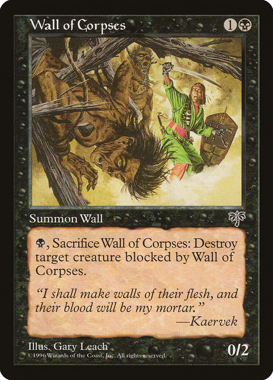 MTG Card Title: Wall of Corpses MIR/151