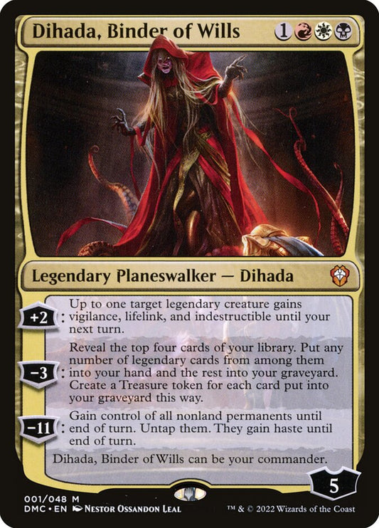 MTG Card Title: Dihada, Binder of Wills DMC/1