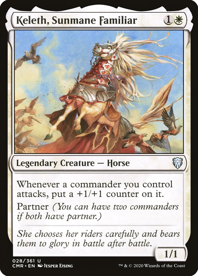 MTG Card Title: Keleth, Sunmane Familiar CMR/28