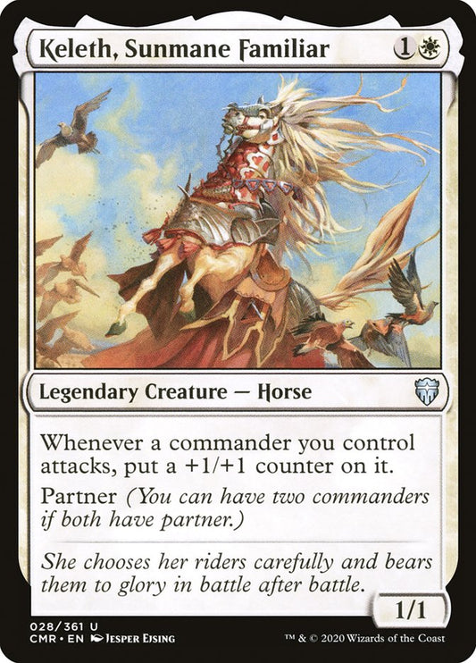 MTG Card Title: Keleth, Sunmane Familiar CMR/28
