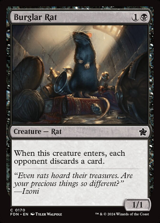 MTG Card Title: Burglar Rat FDN/170