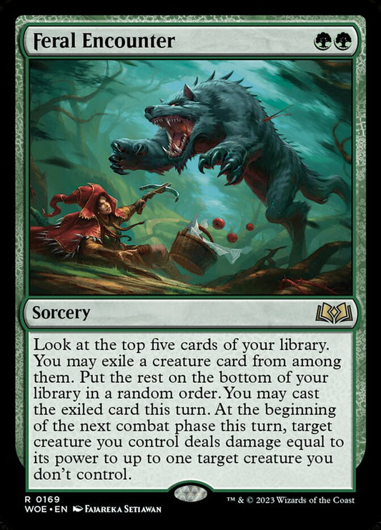MTG Card Title: Feral Encounter WOE/169