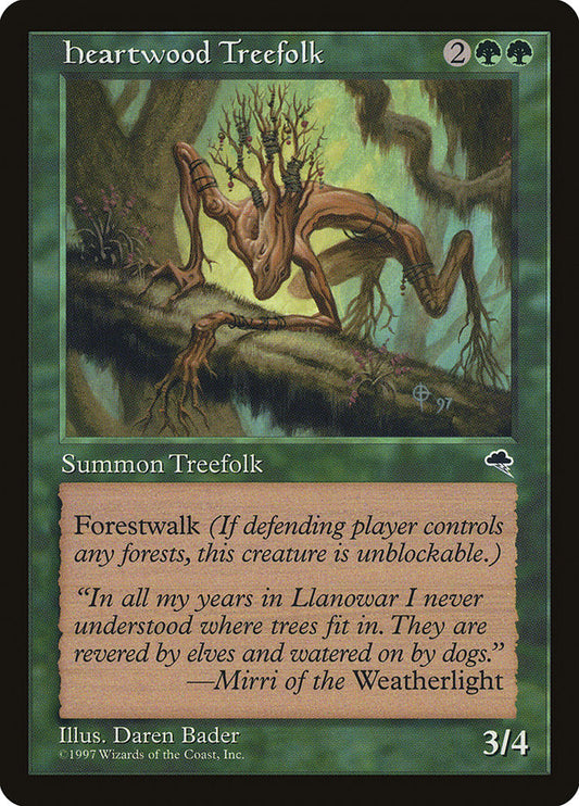 MTG Card Title: Heartwood Treefolk TMP/233