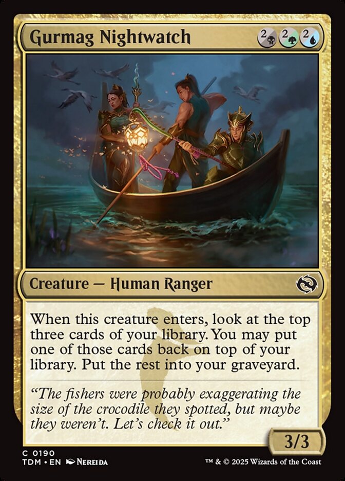 MTG Card Title: Gurmag Nightwatch TDM/190