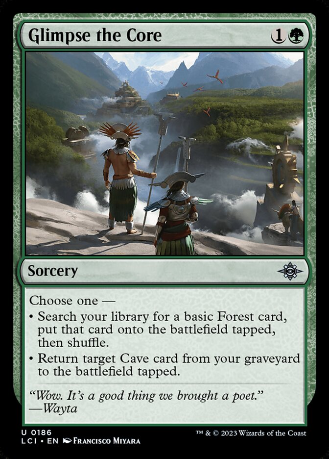 MTG Card Title: Glimpse the Core LCI/186